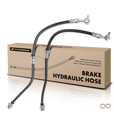 2 Pcs Front Brake Hydraulic Hose