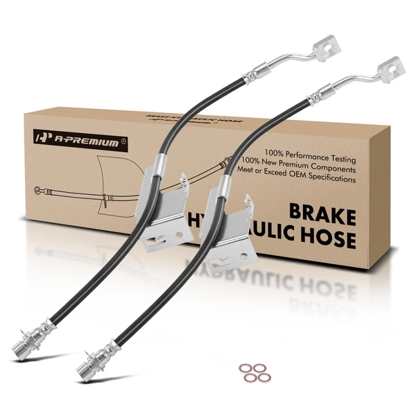 2 Pcs Front Brake Hydraulic Hose for Chevrolet Silverado 2500HD GMC