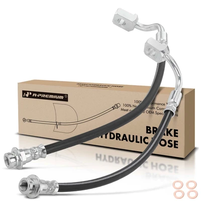 2 Pcs Rear Brake Hydraulic Hose