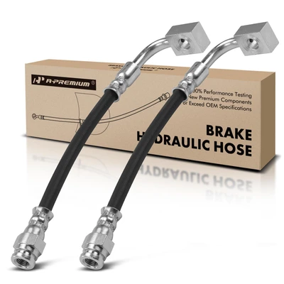 2 Pcs Rear Outer Brake Hydraulic Hose