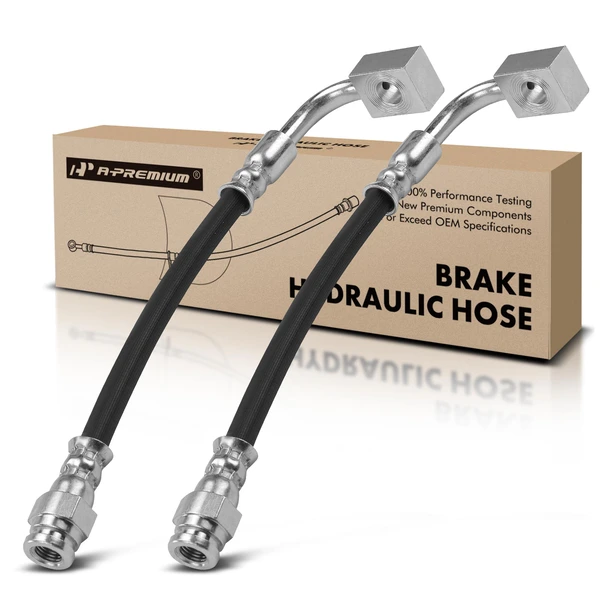 2 Pcs Rear Outer Brake Hydraulic Hose for Ford Ranger 2010-2011