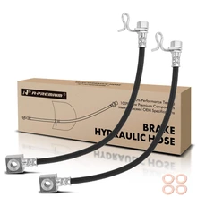 2 Pcs Rear Outer Brake Hydraulic Hose
