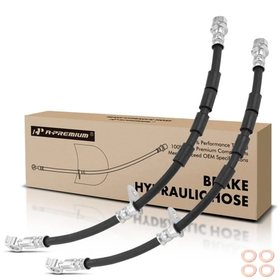 2 Pcs Front Brake Hydraulic Hose
