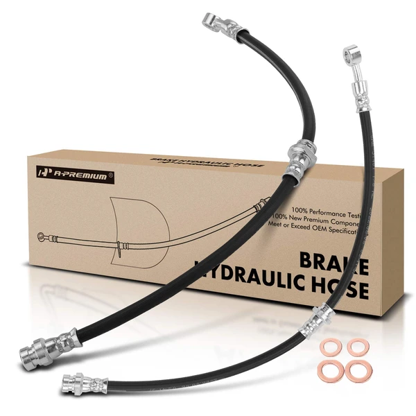 2 Pcs Rear Brake Hydraulic Hose for 1997-2001 Hyundai Tiburon