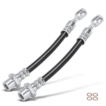 2 Pcs Rear Outer Brake Hydraulic Hose