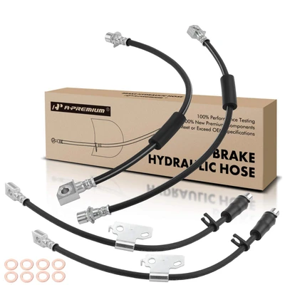 4 Pcs Front & Rear Brake Hydraulic Hose