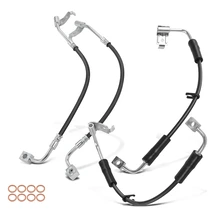 4 Pcs Front & Rear Brake Hydraulic Hose for 2007 Jeep Wrangler