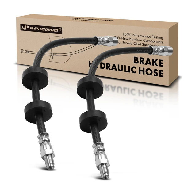 2 Pcs Brake Hydraulic Hose for Audi 90 100 Quattro Coupe VW Jetta Golf Rabbit
