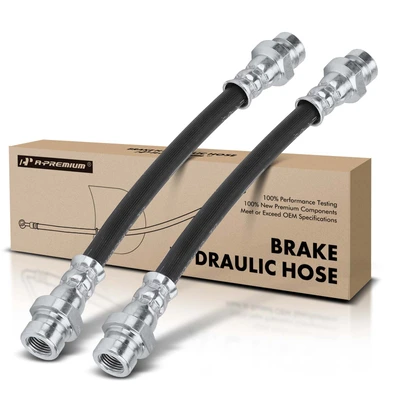 2 Pcs Front Outer Brake Hydraulic Hose
