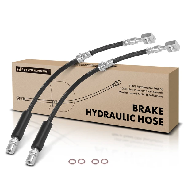 2 Pcs Front Brake Hydraulic Hose for Saturn L100 L200 L300 LW200 LW300