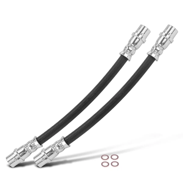 2 Pcs Brake Hydraulic Hose for 2007-2008 Audi S8