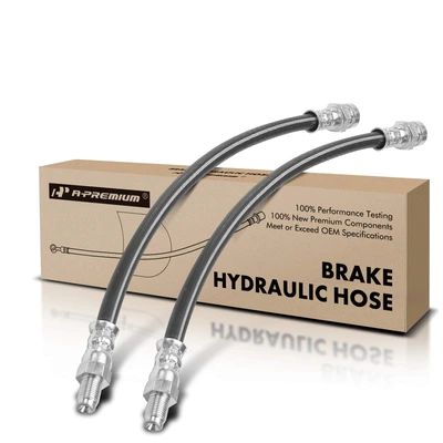 2 Pcs Rear Outer Brake Hydraulic Hose