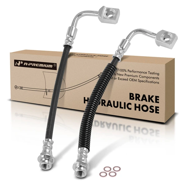 2 Pcs Rear Brake Hydraulic Hose for Cadillac DTS 2006-2011