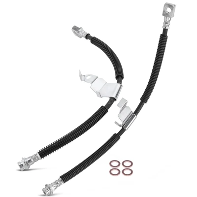 2 Pcs Front Brake Hydraulic Hose