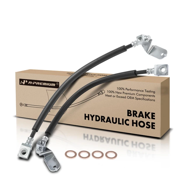 2 Pcs Rear Brake Hydraulic Hose for 2006-2009 2014-2018 Dodge Charger