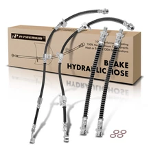 4 Pcs Front & Rear Brake Hydraulic Hose