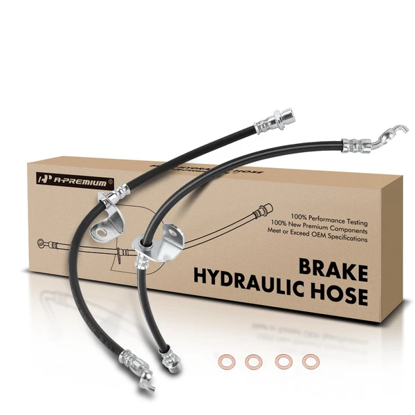 2 Pcs Rear Brake Hydraulic Hose for 2009-2010 Pontiac Vibe