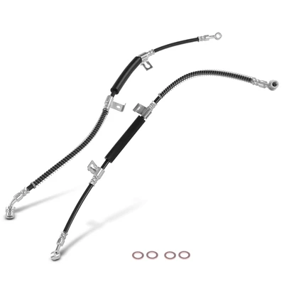 2 Pcs Front Brake Hydraulic Hose