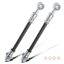 2 Pcs Rear Outer Brake Hydraulic Hose