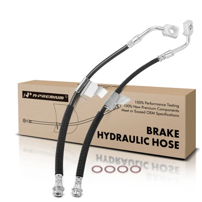 2 Pcs Front Brake Hydraulic Hose
