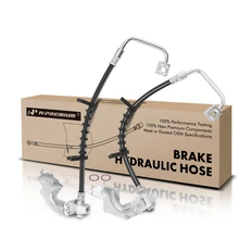 2 Pcs Rear Outer Brake Hydraulic Hose