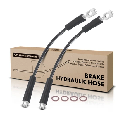 2 Pcs Rear Brake Hydraulic Hose