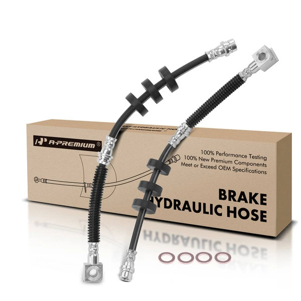 2 Pcs Front Brake Hydraulic Hose for Ford Focus 2008-2011 2.0L 2.5L