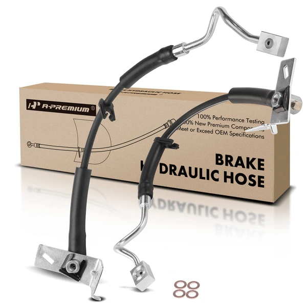 2 Pcs Front Brake Hydraulic Hose for 2006-2010 Mercury Mountaineer