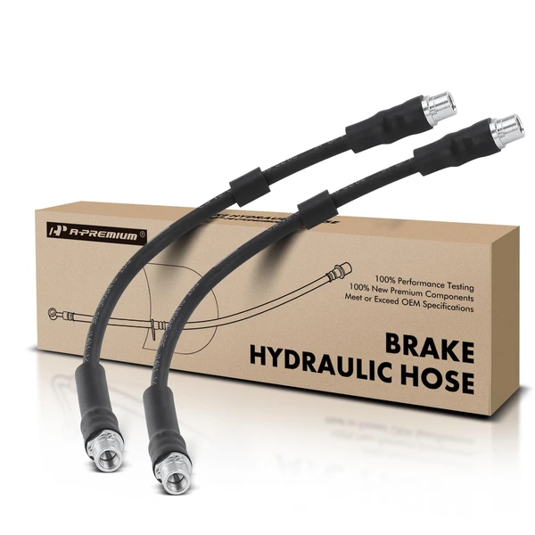 2 Pcs Front Brake Hydraulic Hose for 2007-2009 Audi S8