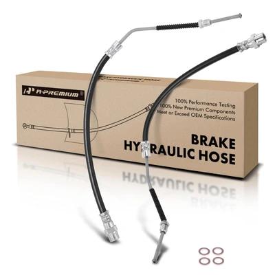2 Pcs Rear Inner Brake Hydraulic Hose
