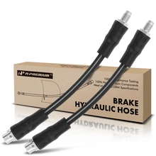 2 Pcs Rear Outer Brake Hydraulic Hose