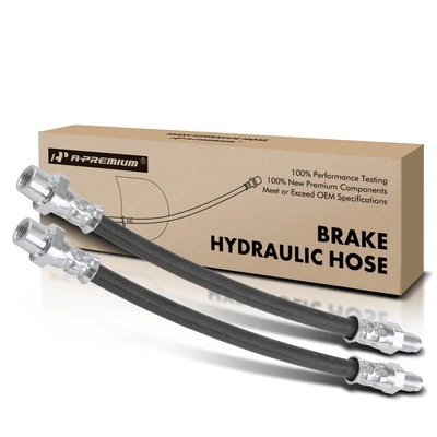 2 Pcs Rear Outer Brake Hydraulic Hose