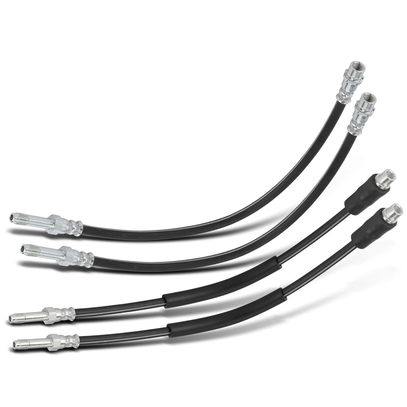 4 Pcs Front & Rear Brake Hydraulic Hose for Dodge Freightliner Mercedes-Benz