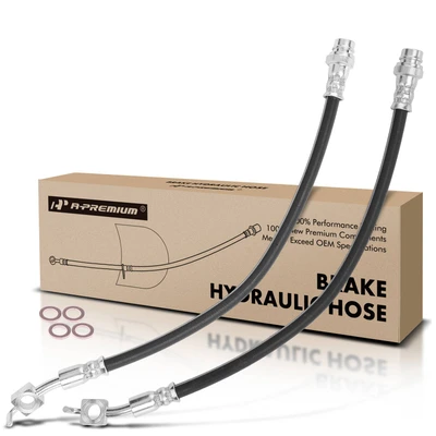 2 Pcs Rear Outer Brake Hydraulic Hose