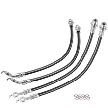 4 Pcs Front & Rear Brake Hydraulic Hose