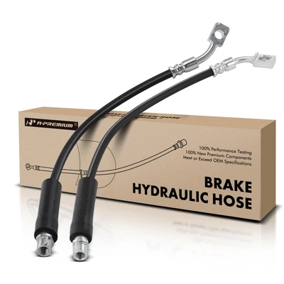 2 Pcs Rear Brake Hydraulic Hose