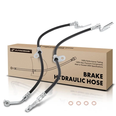 2 Pcs Front Brake Hydraulic Hose