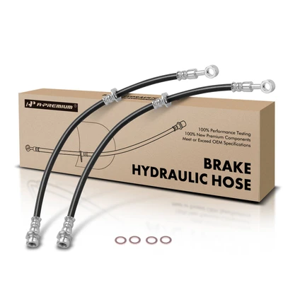 2 Pcs Front Brake Hydraulic Hose