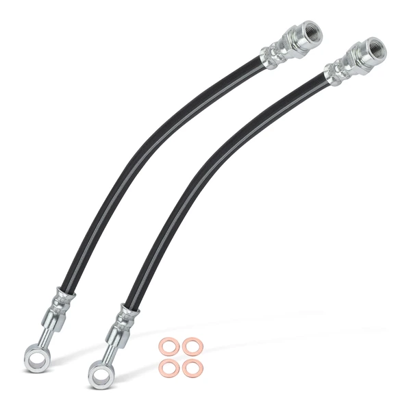2 Pcs Rear Brake Hydraulic Hose for 2006-2010 Hyundai Sonata