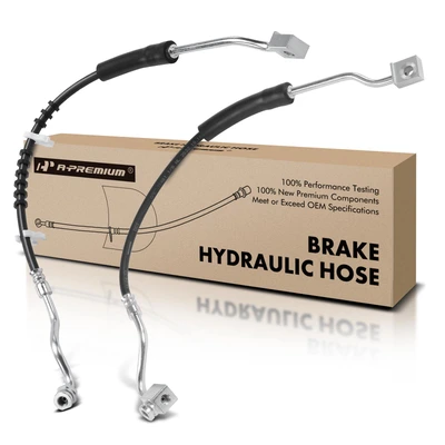 2 Pcs Front Brake Hydraulic Hose