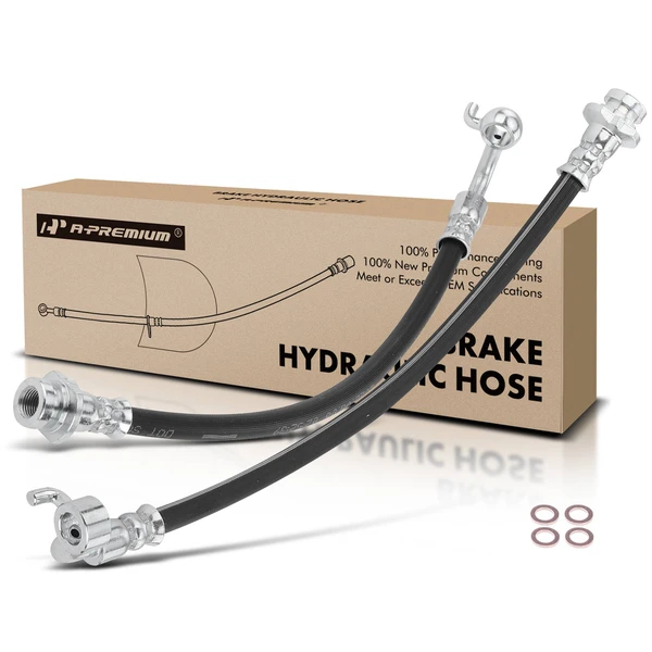 2 Pcs Rear Brake Hydraulic Hose for Infiniti G35 2003-2007 Nissan 350Z