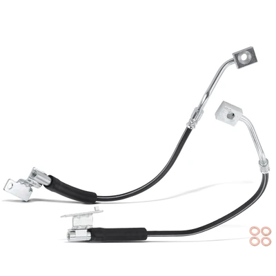 2 Pcs Rear Brake Hydraulic Hose