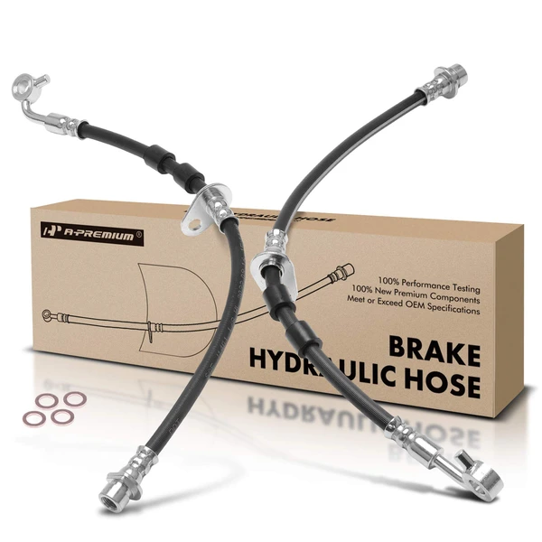 2 Pcs Front Brake Hydraulic Hose for Honda Civic 1996-2000 Acura EL