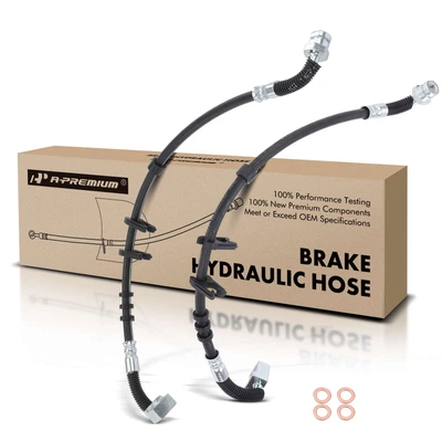 2 Pcs Front Brake Hydraulic Hose