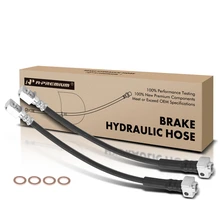 2 Pcs Rear Brake Hydraulic Hose for Buick Rainier Chevy GMC Isuzu Saab