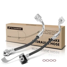 2 Pcs Rear Outer Brake Hydraulic Hose for 2003-2007 Hummer H2