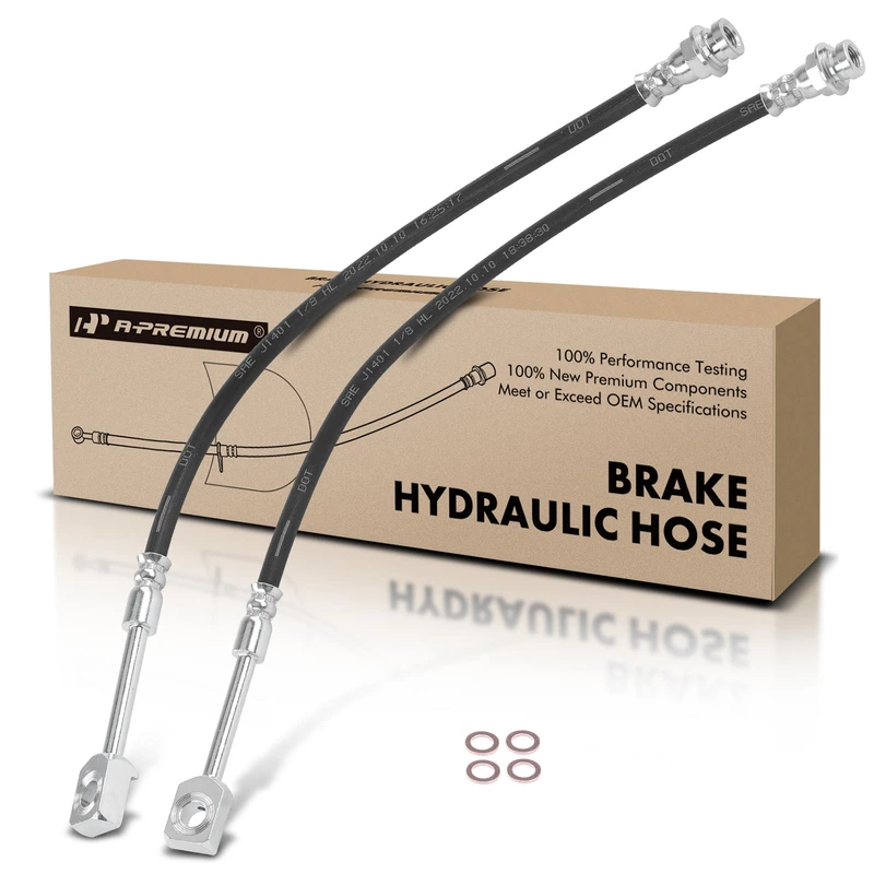 2 Pcs Rear Brake Hydraulic Hose for Chevrolet Silverado GMC Sierra