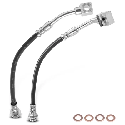 2 Pcs Rear Brake Hydraulic Hose
