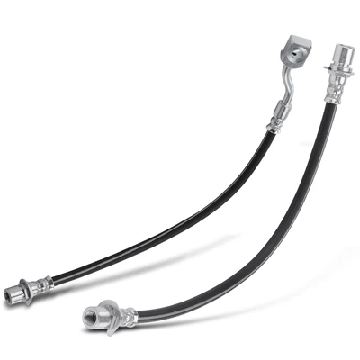 2 Pcs Rear Left Inner & Outer Brake Hydraulic Hose