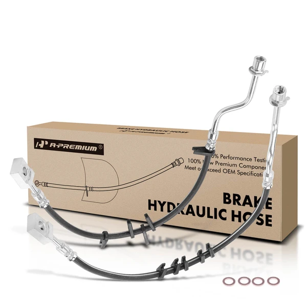 2 Pcs Rear Brake Hydraulic Hose for Chevy C6500 Kodiak GMC T6500 Isuzu